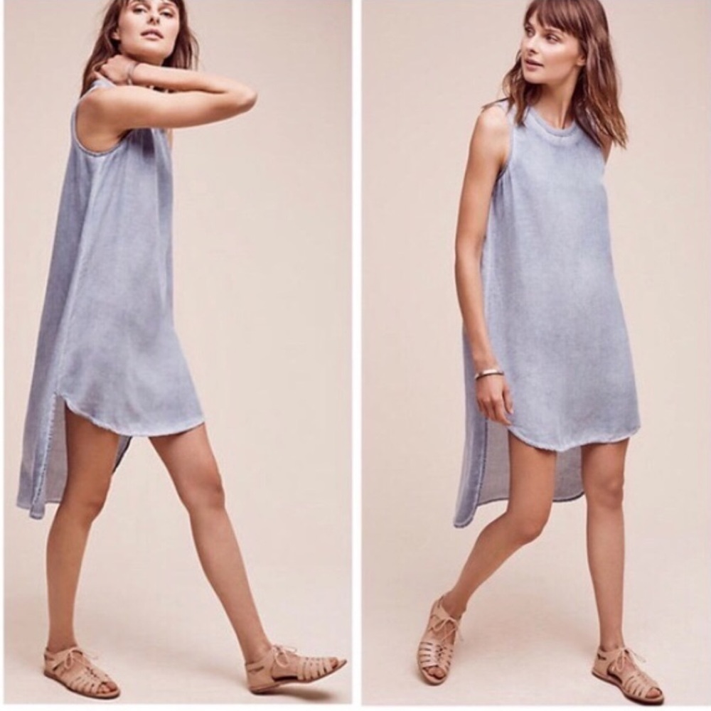Anthropologie Cloth & Stone Gray Dress